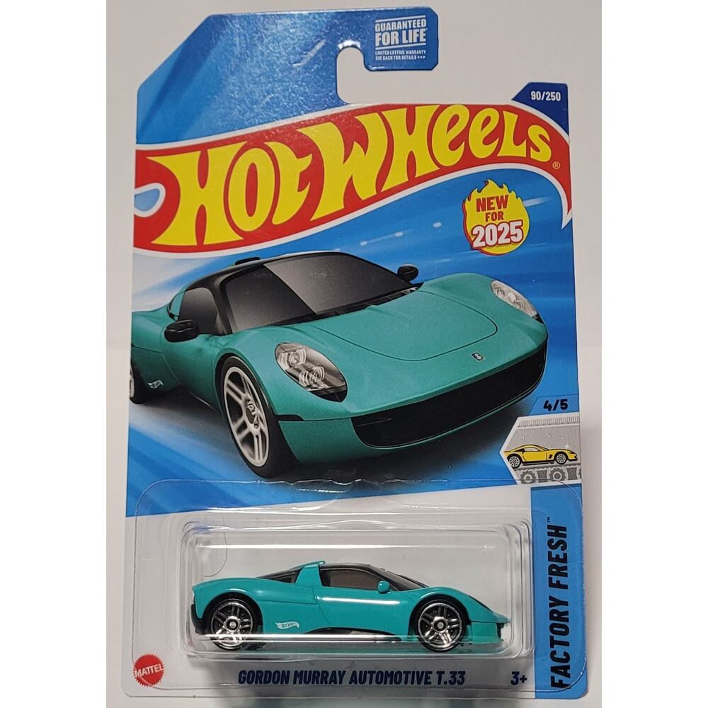 Hot Wheels 2025 Blue Gordon Murray Automotive T.33 HW Factory Fresh Series 4/5